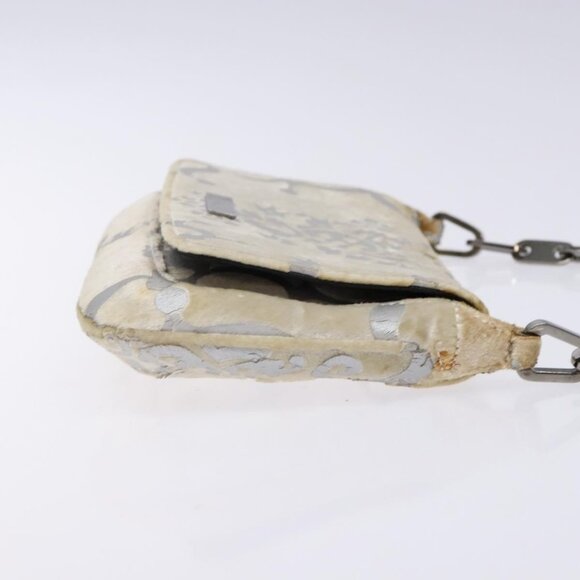 GUCCI Chain Shoulder Bag Velor White 007 2033 1705 Auth 138324 - Picture 4 of 16